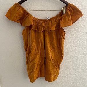 Old Navy ruffle off the shoulder (or on) top